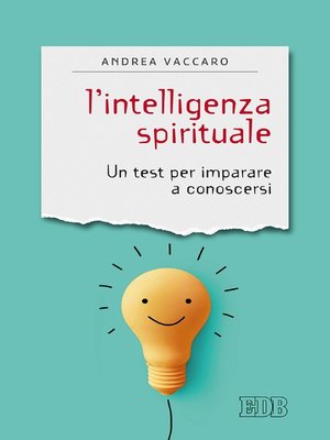 cover image of L'intelligenza spirituale